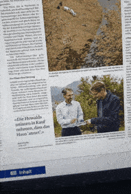 Zeitungsbericht Südostschweiz Haus ohne Heizung Schwändi Logo Atelier Freienstein