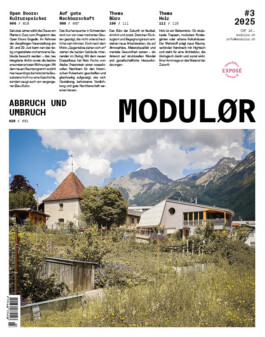 Publikation Modulor Magazin DEFH Pulverturm Schwanden Atelier Freienstein Logo Atelier Freienstein