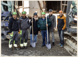Spatenstich Baustart MFH Giessen Oberurnen Logo Atelier Freienstein