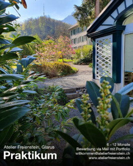 Stellenausschreibung Praktikum Architektur Atelier Freienstein Glarus Logo Atelier Freienstein